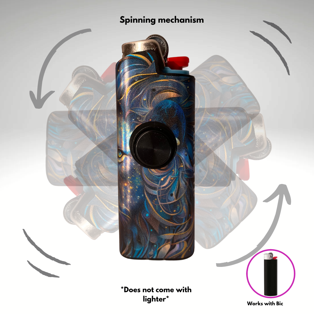 Fidget Spinner Lighter Case (Leo)