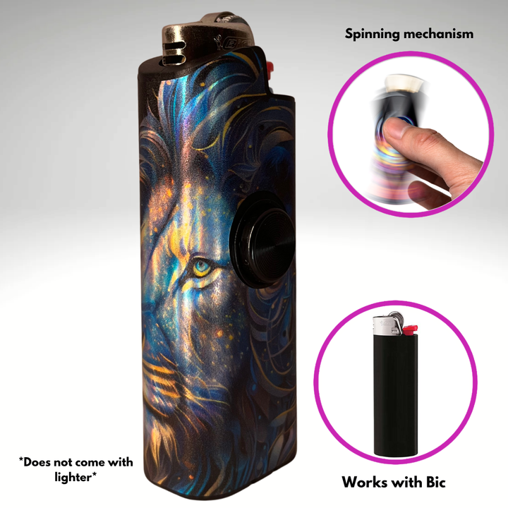 Fidget Spinner Lighter Case (Leo)