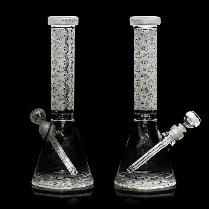 Milky Way Glass X-Morphic: EVO 14″ Beaker Bong (Clear)