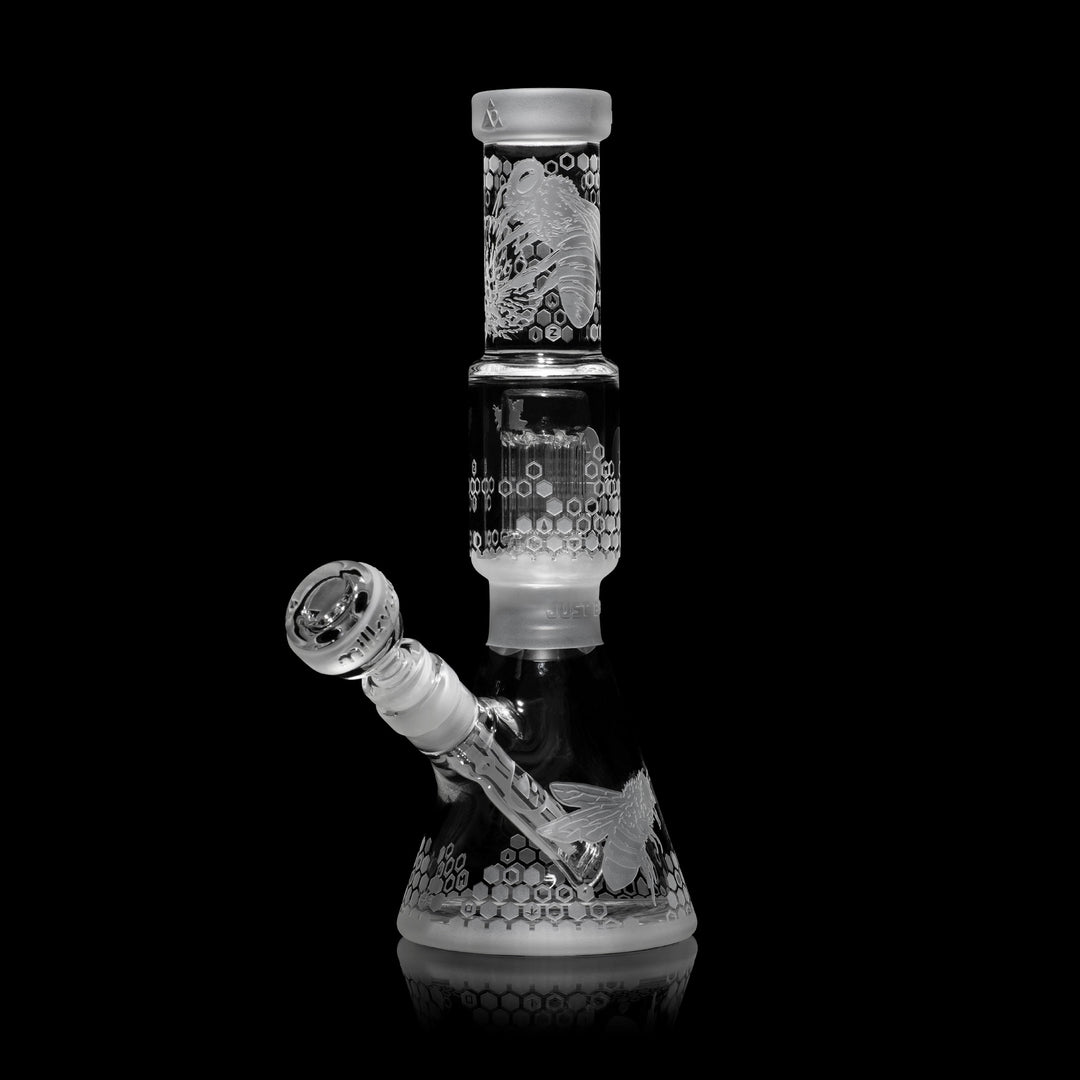 Milky Way Glass Hive Colony 11″ Beaker Bong with Tree Perc – SnowTree