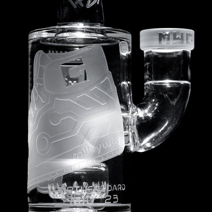 Milky Way Glass Motherboard Mid 6" Dab Rig (Clear)