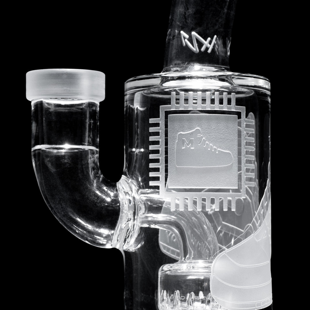 Milky Way Glass Motherboard Mid 6" Dab Rig (Clear)