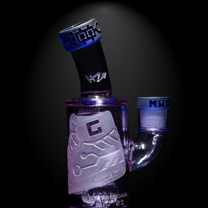 Milky Way Glass Motherboard Mid 6" Dab Rig (Purple)