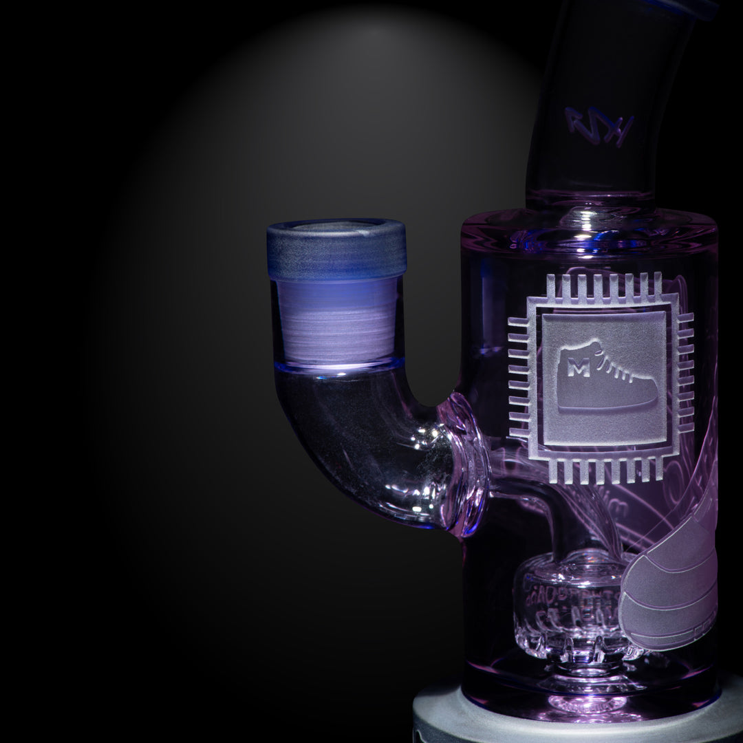 Milky Way Glass Motherboard Mid 6" Dab Rig (Purple)