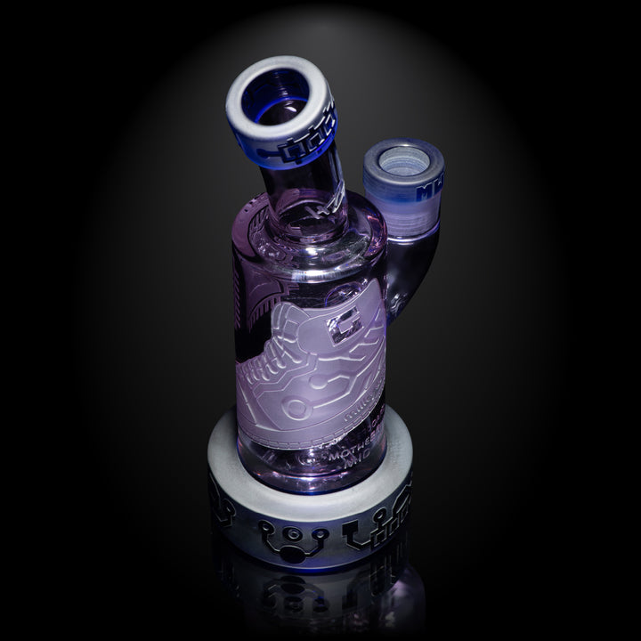 Milky Way Glass Motherboard Mid 6" Dab Rig (Purple)