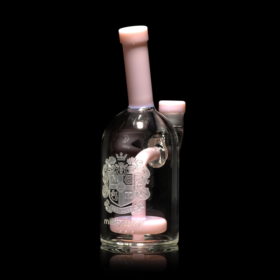 Milky Way Glass Coat of Arms 7″ Dab Rig (Pink)