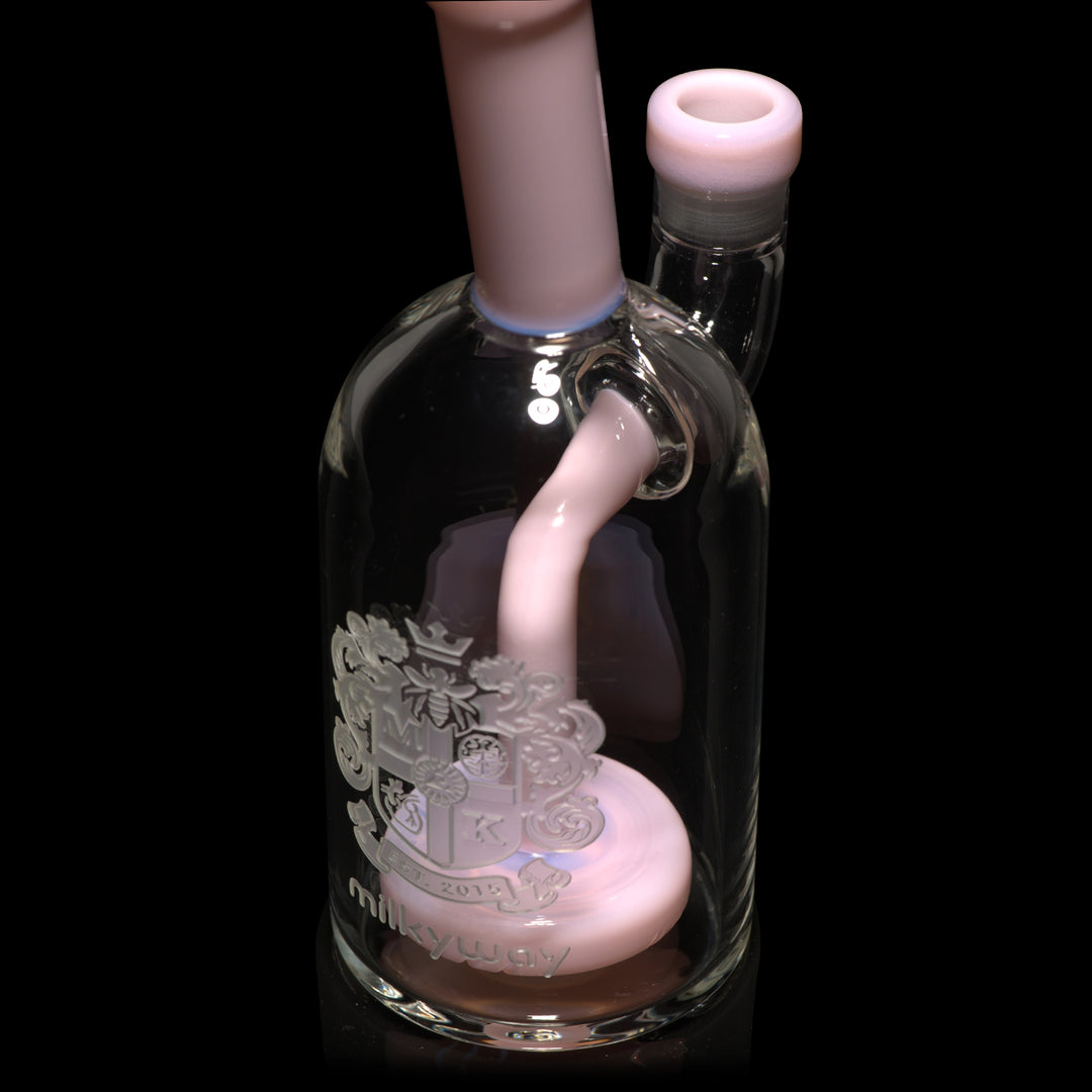 Milky Way Glass Coat of Arms 7″ Dab Rig (Pink)