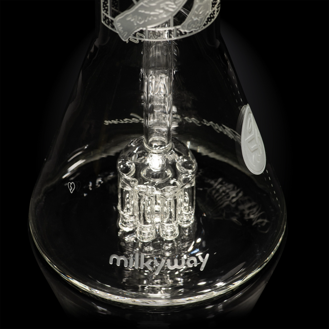 Milky Way Glass Thug Life 13" Dab Rig (Clear)