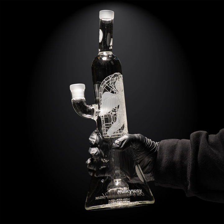 Milky Way Glass Thug Life 13" Dab Rig (Clear)