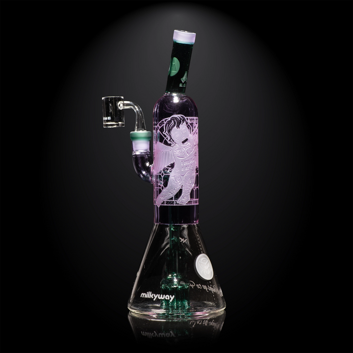 Milky Way Glass Thug Life 13" Dab Rig (Purple)