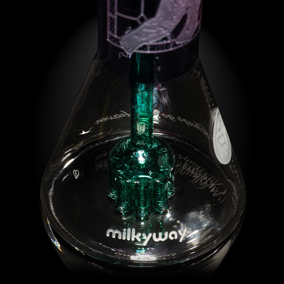 Milky Way Glass Thug Life 13" Dab Rig (Purple)