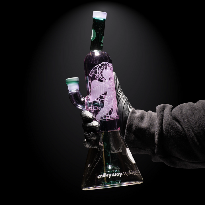 Milky Way Glass Thug Life 13" Dab Rig (Purple)