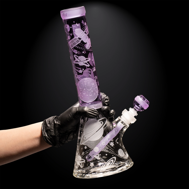 Milky Way Glass Space Odyssey: 4001 AD 14″ Beaker Bong (Purple)