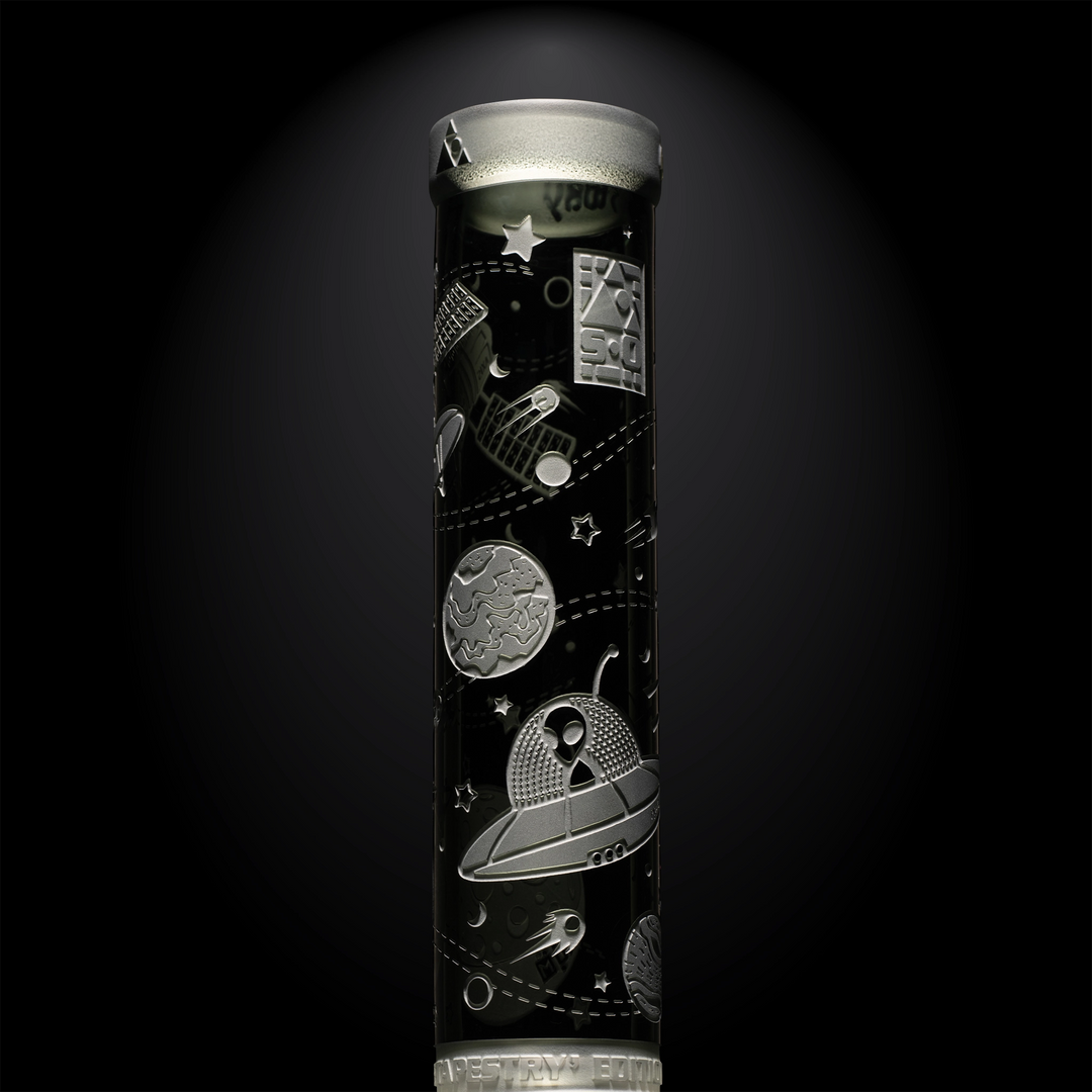 Milky Way Glass Space Odyssey: 4001 AD 14″ Beaker Bong (Smoke)