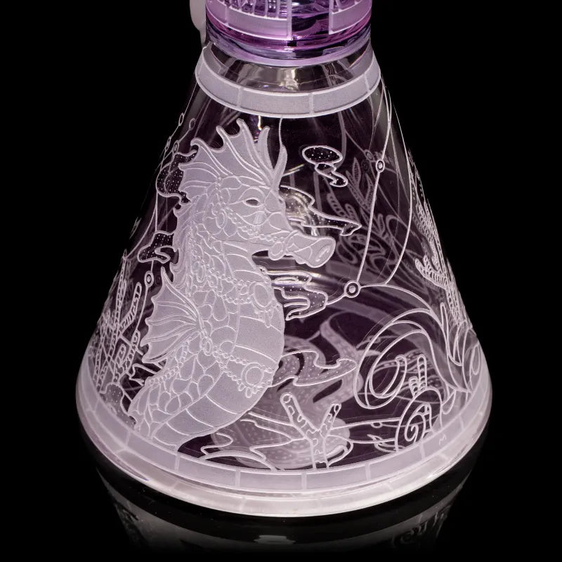 Milky Way Glass 16" Mistress of the Sea Beaker Bong (Purple)