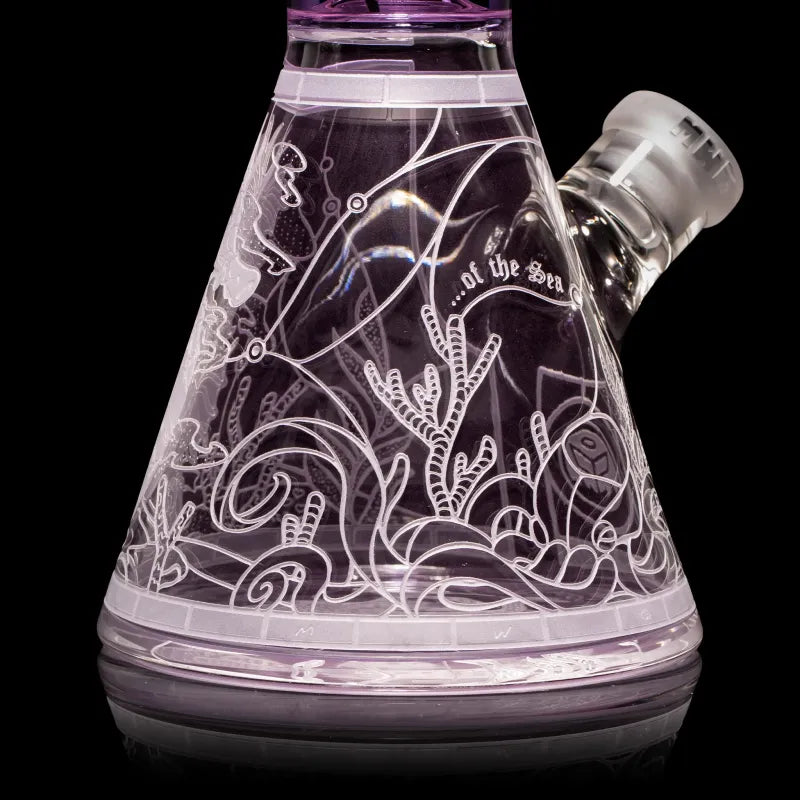 Milky Way Glass 16" Mistress of the Sea Beaker Bong (Purple)