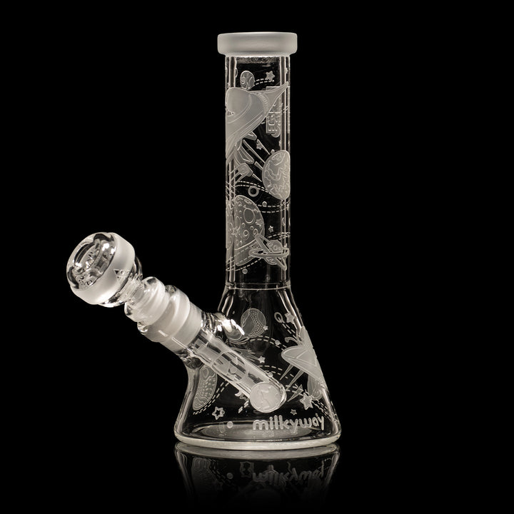 Milky Way Glass Space Odyssey Mini 8" Beaker Bong (Clear)