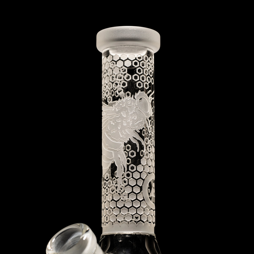 Milky Way Glass Tiny Apiary Mini 8" Beaker Bong (Clear)