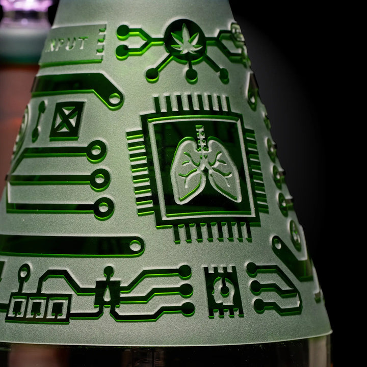 Milky Way Glass Circuitboard: I/O 16" Water Pipe (Multicolor)