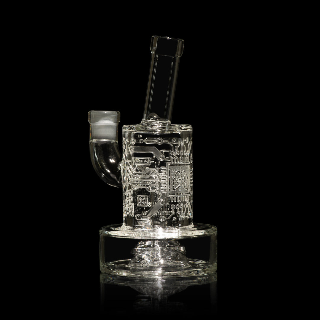 Milky Way Glass Air Circuit 7" Dab Rig (Clear)