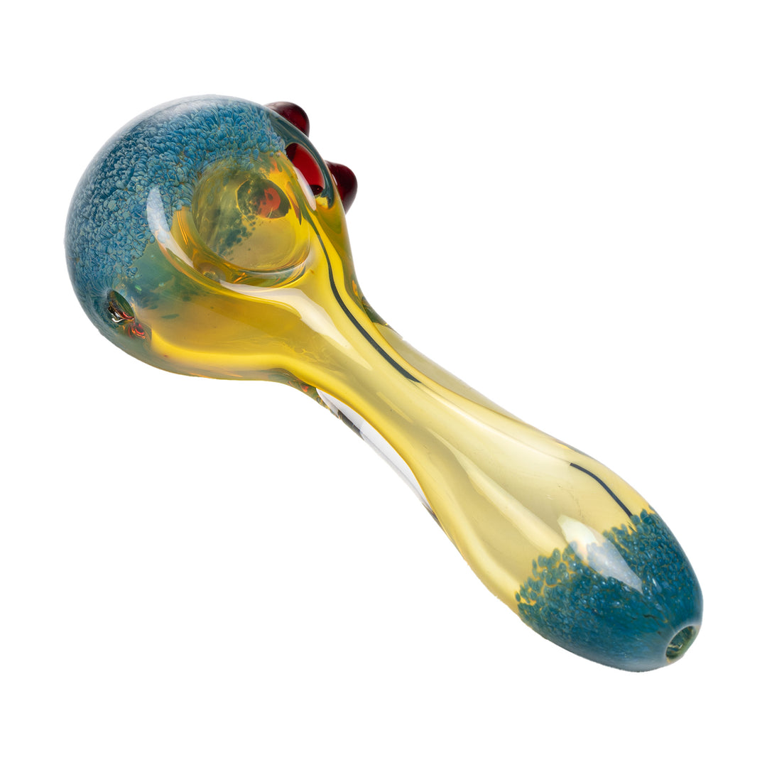 Human Grade Spoon Pipe Model B (Blue Silver Fumed)