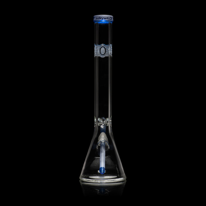 Milky Way Glass Bio-Mark Code 18″ Beaker Bong (Light Blue)