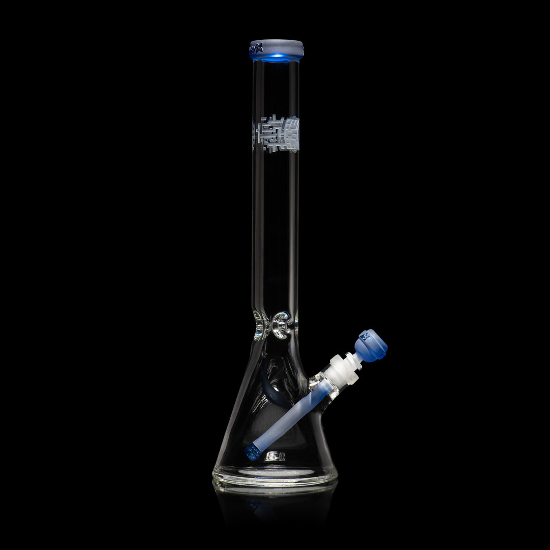 Milky Way Glass Bio-Mark Code 18″ Beaker Bong (Light Blue)