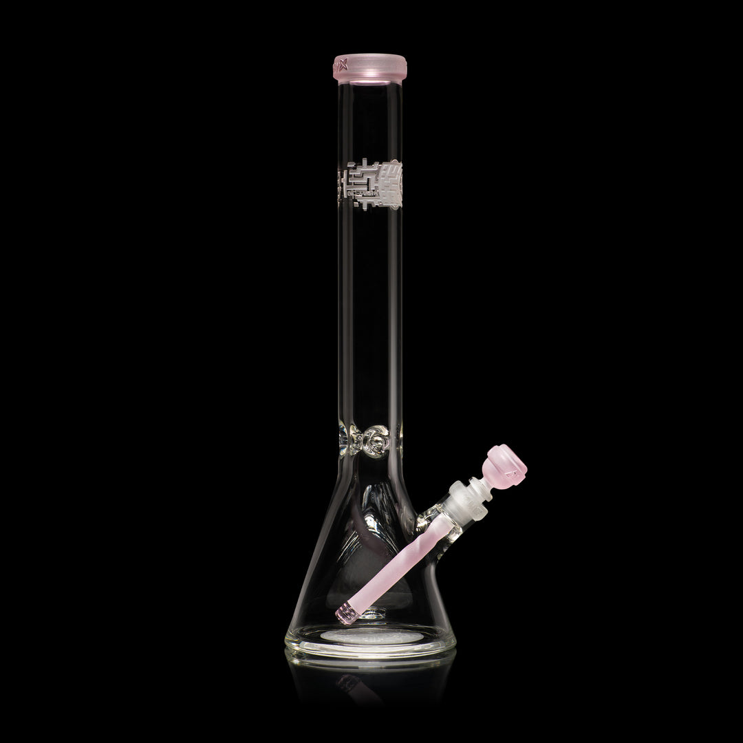 Milky Way Glass Bio-Mark Code 18″ Beaker Bong (Pink)