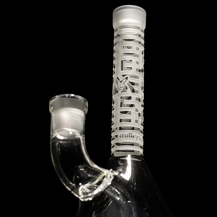 Milky Way X Bio-ID 7" Beaker Bong (Clear)