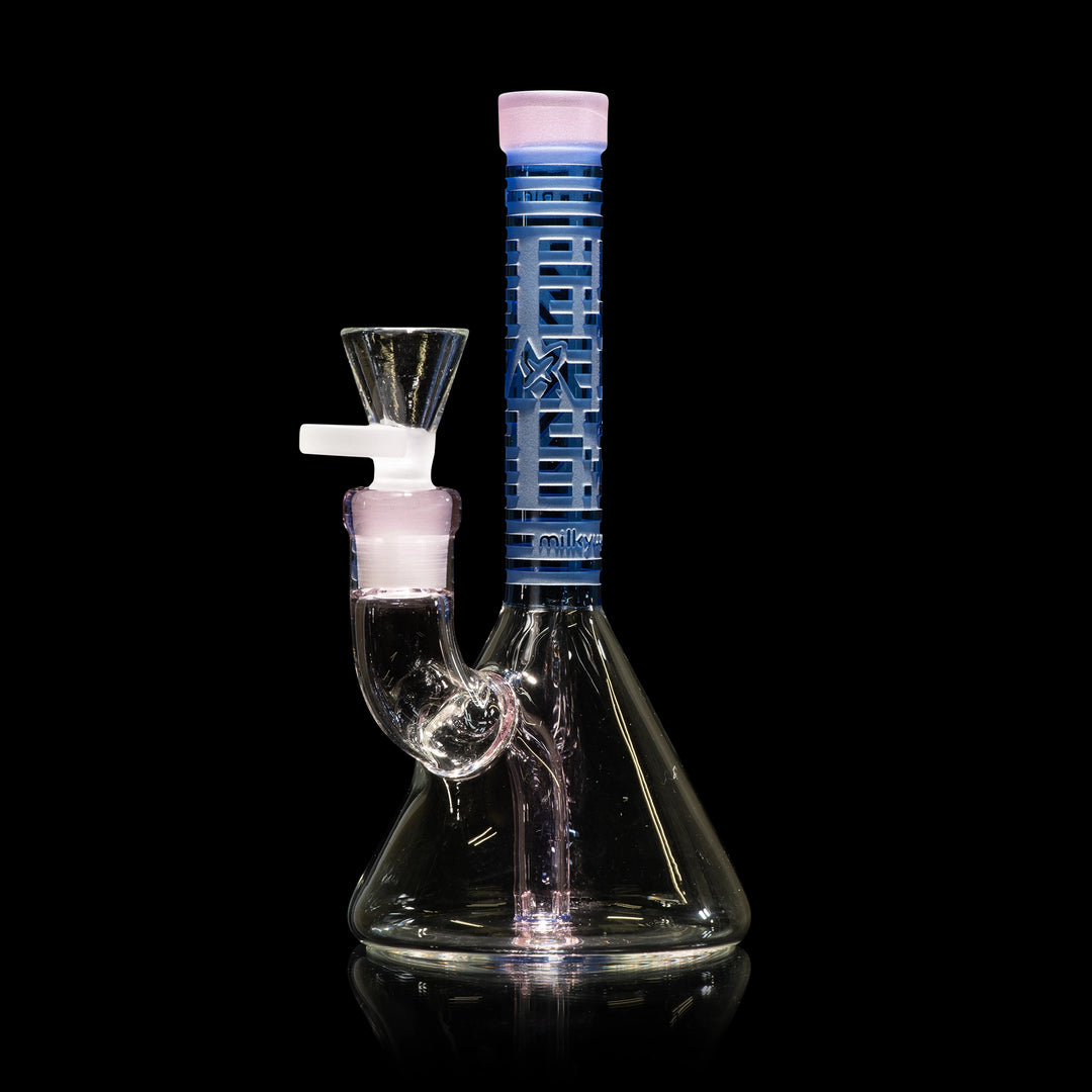 Milky Way X Bio-ID 7" Beaker Bong (Blue)