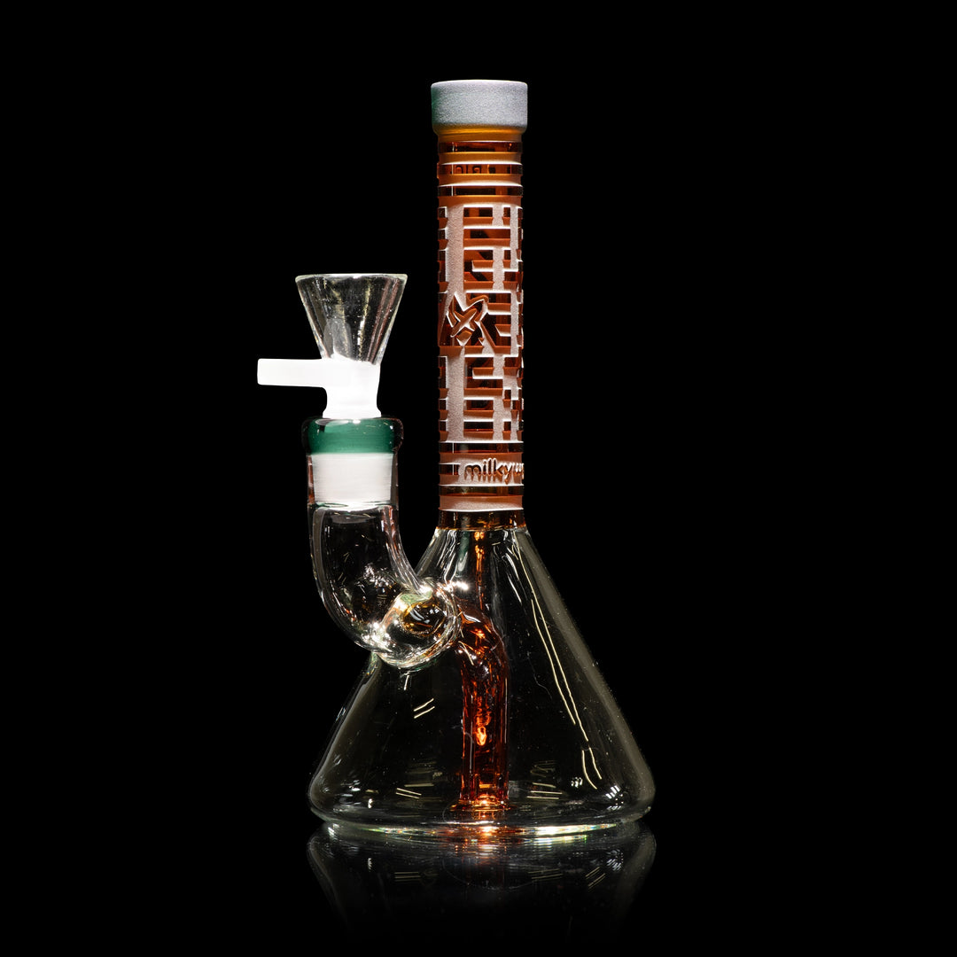 Milky Way X Bio-ID 7" Beaker Bong (Amber)