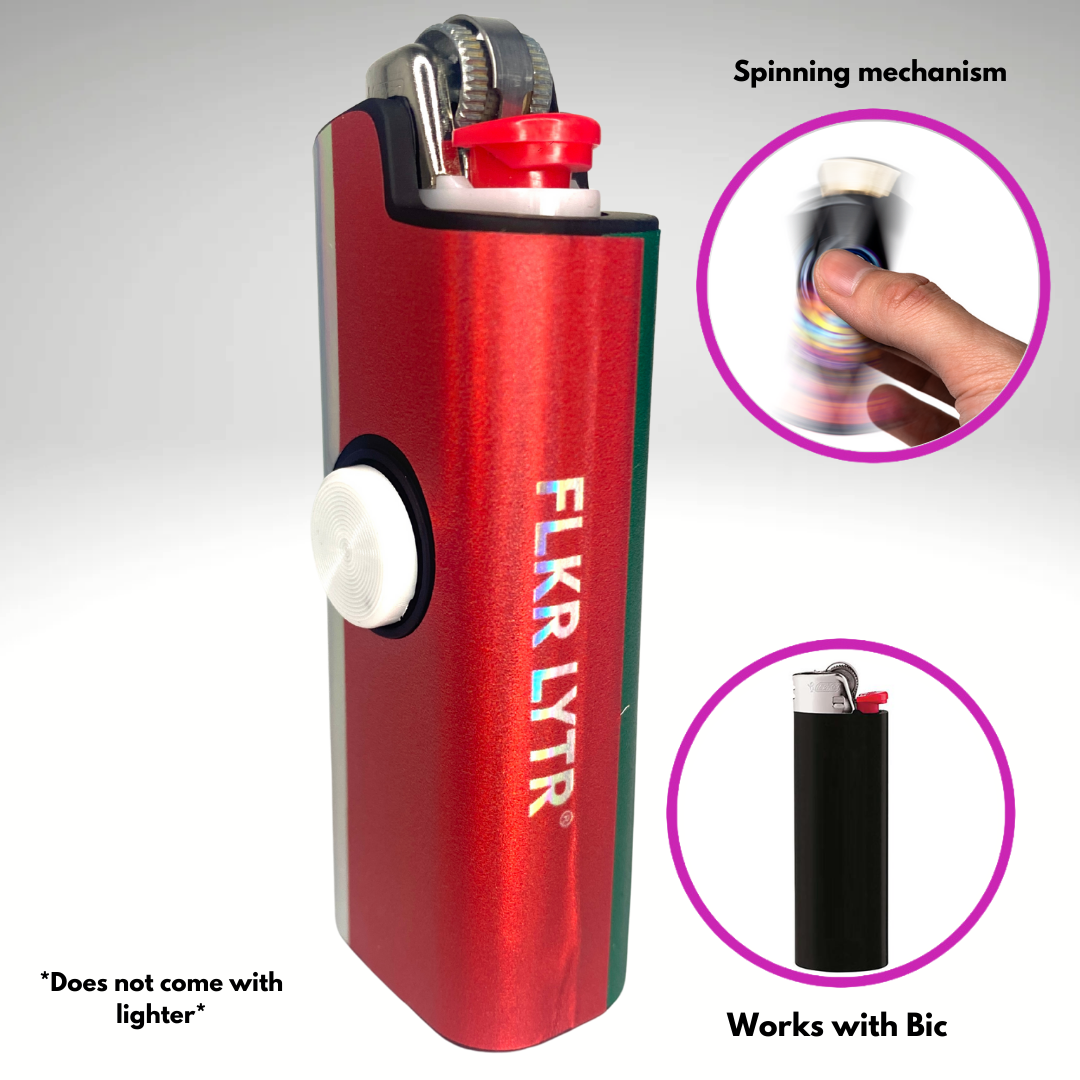 Fidget Spinner Lighter Case (Mexican Flag)