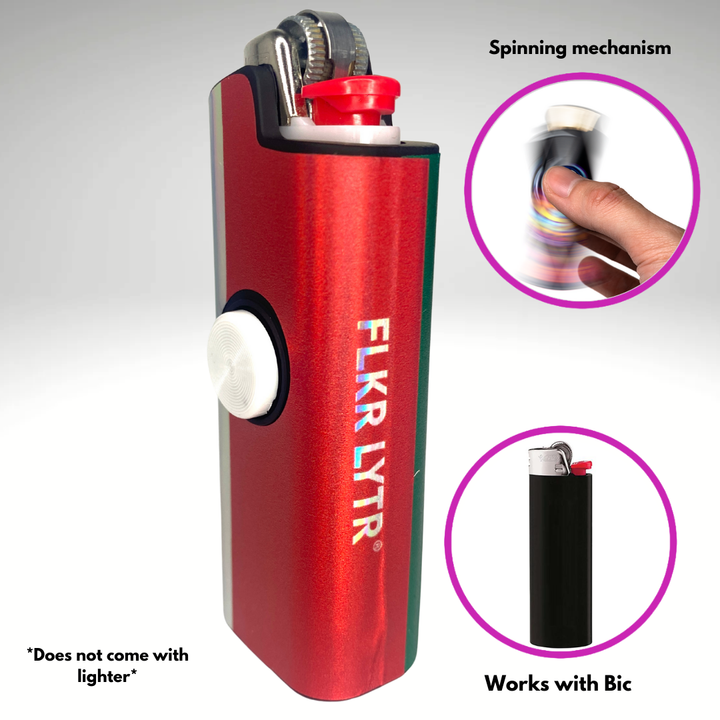 Fidget Spinner Lighter Case (Mexican Flag)