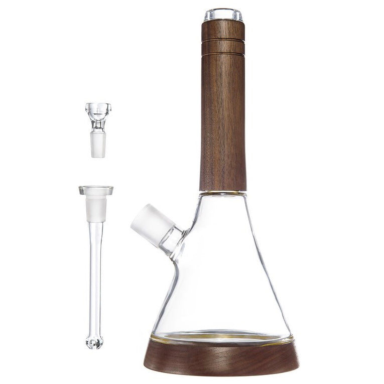 marley natural walnut wood beaker bong