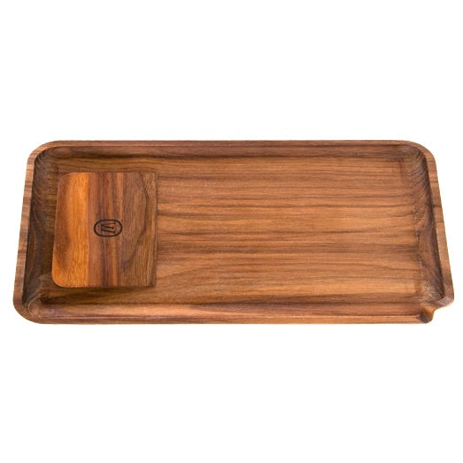 Marley Natural Walnut Rolling Tray