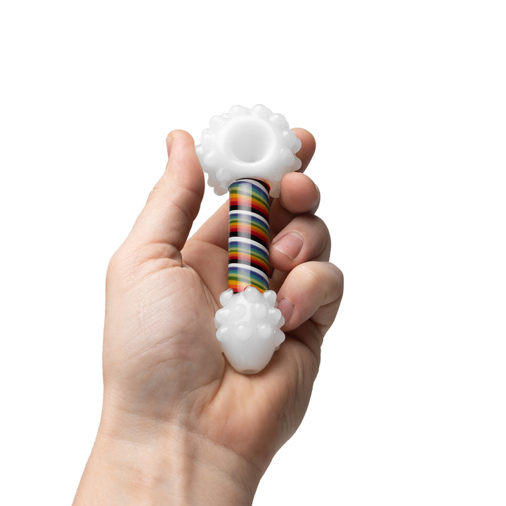 Human Grade Rainbow Spoon Hand Pipe