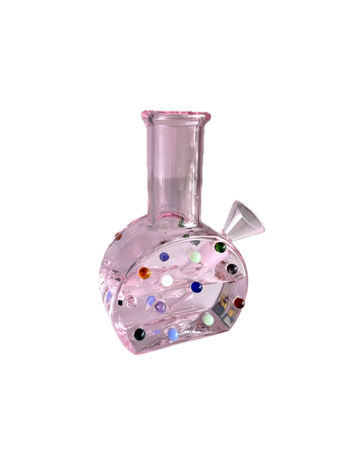 Yew Yew Mini Dot Bong (Pink)