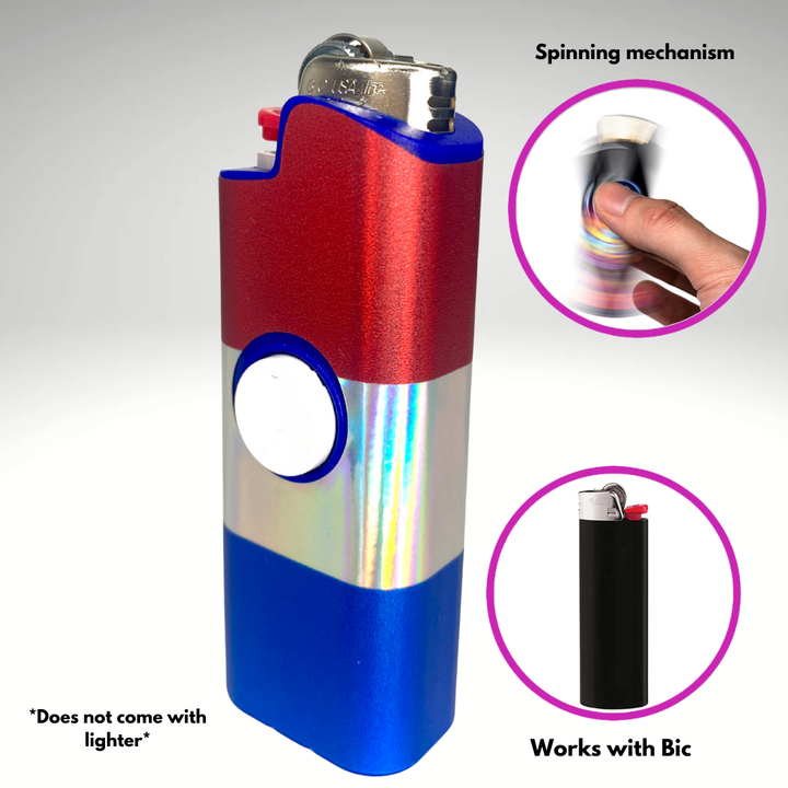 Fidget Spinner Lighter Case (Netherlands Flag)
