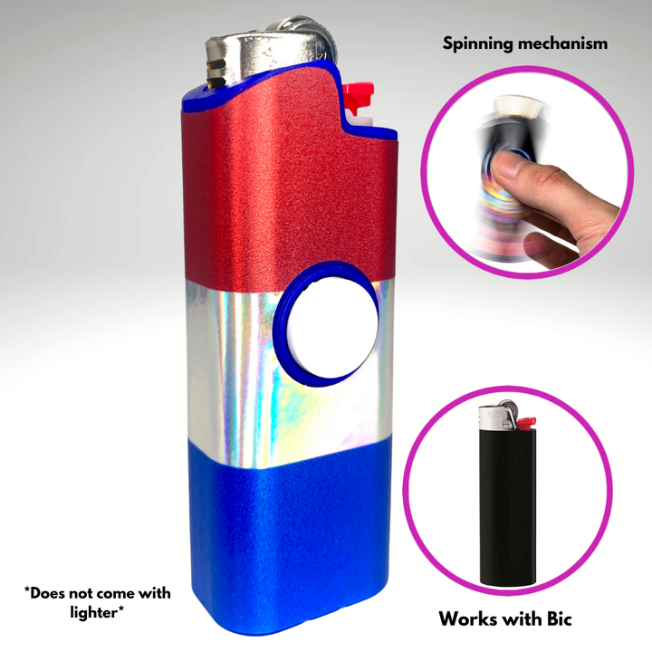 Fidget Spinner Lighter Case (Netherlands Flag)