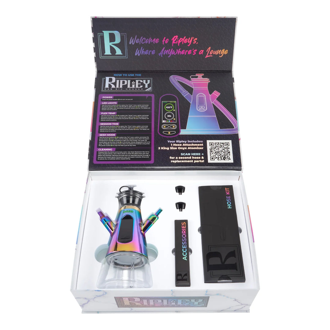 Ooze Ripley Dab Rig Hookah (Rainbow)