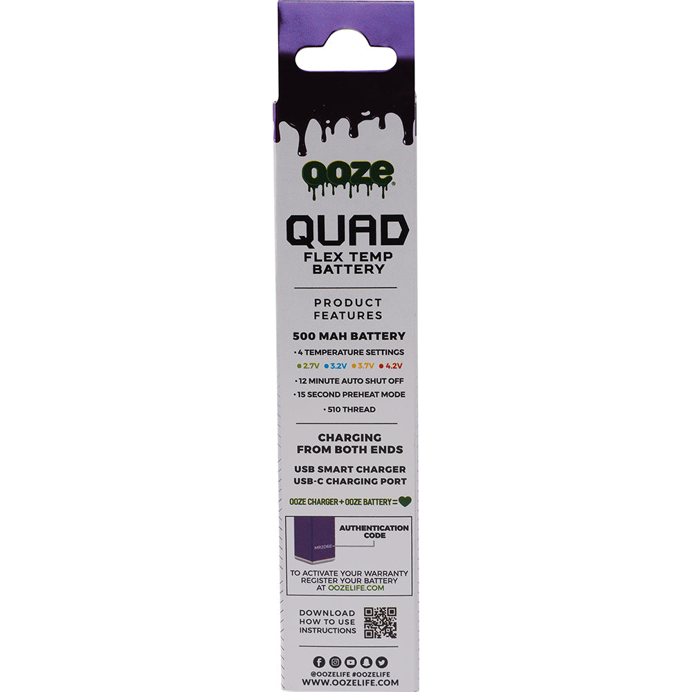 Ooze Quad Battery + Smart USB (Ultra Purple)