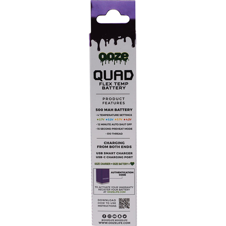 Ooze Quad Battery + Smart USB (Ultra Purple)