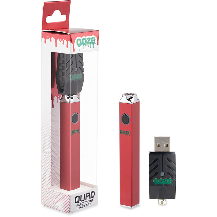 Ooze Quad Battery + Smart USB (Ruby Red)
