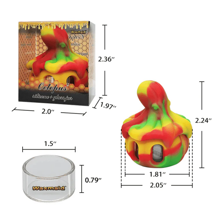 Waxmaid Silicone Octopus Concentrate Storage Container (Various Colors)