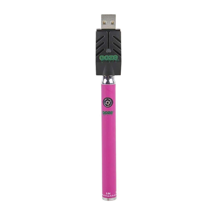 ooze slim pen twist vape pen battery smart usb pink