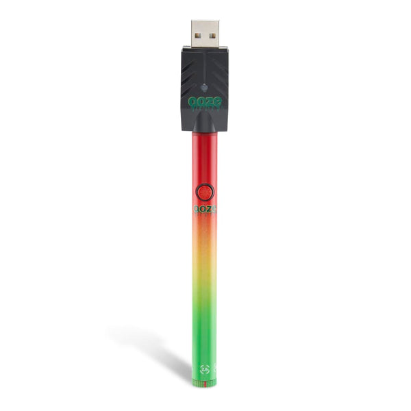  Ooze Slim Twist Vape Pen Battery 2.0 + Smart USB rasta