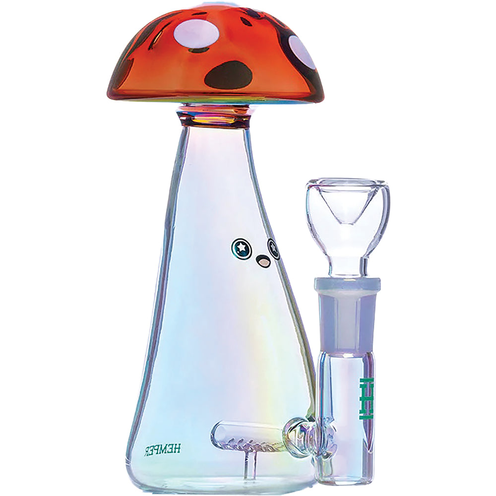 Trippy Mushroom Water Pipe (6")
