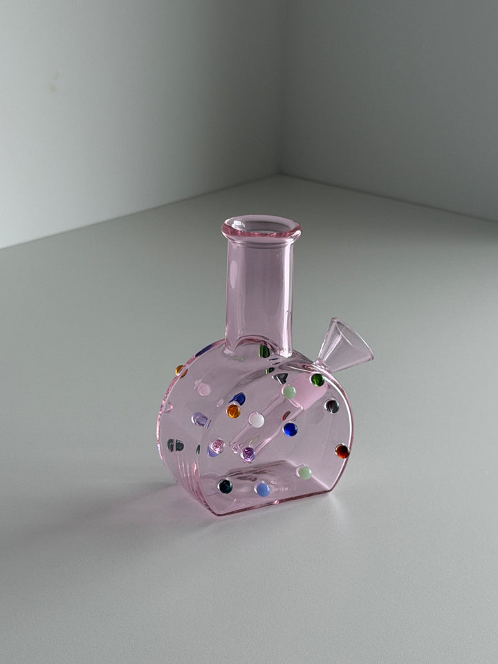 Yew Yew Mini Dot Bong (Pink)