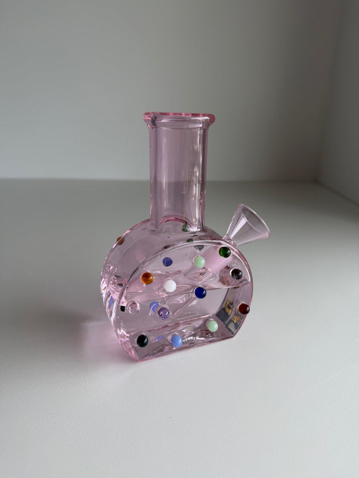 Yew Yew Mini Dot Bong (Pink)