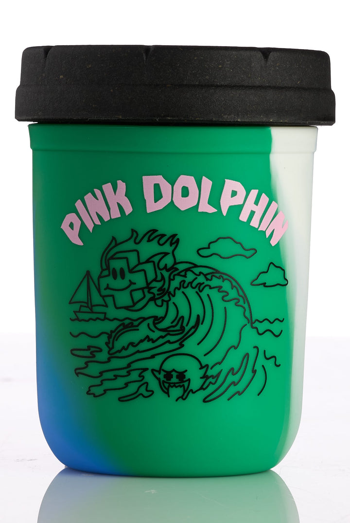RE:STASH JAR 8oz Pink Dolphin Tie-Dye (+Re:vider)